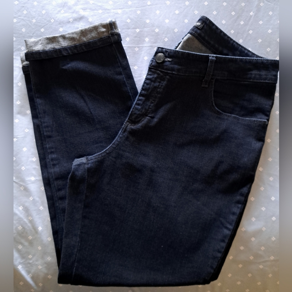 LEE tummy control JEANS like new ROLLED CUFF classic fit